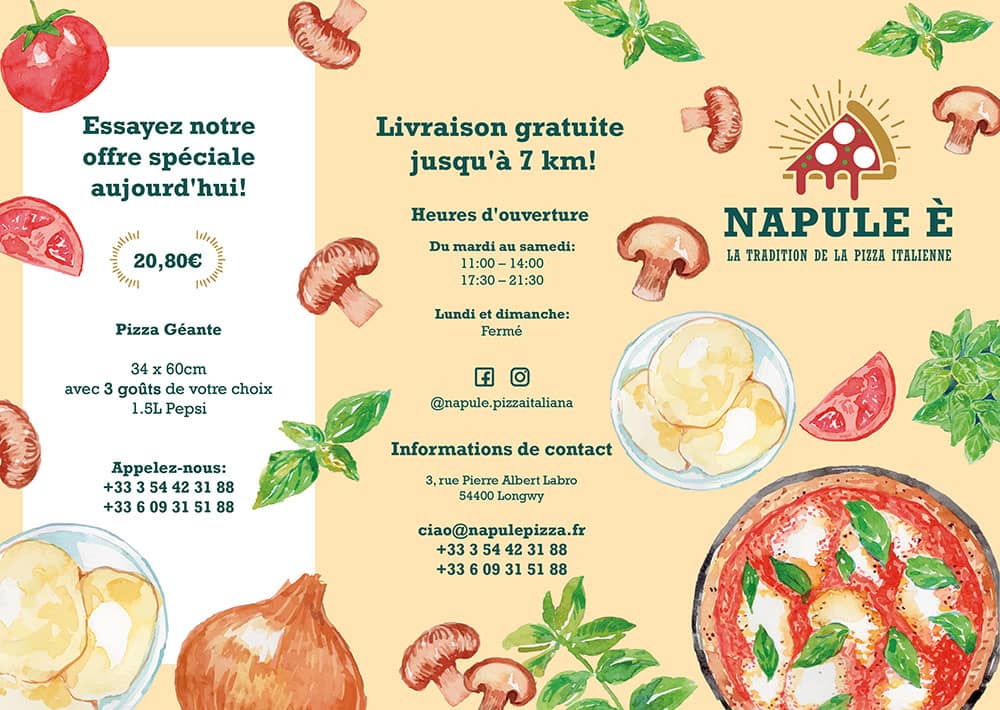Napule Ãˆ - Brochure Tri-fold - Outside